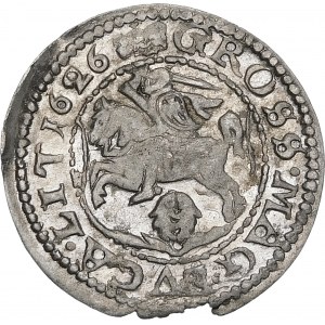 Sigismund III. Vasa, Pfennig 1626, Vilnius - Pogo im Schild