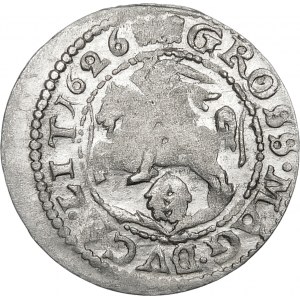 Sigismund III. Vasa, Pfennig 1626, Vilnius - Pogo im Schild