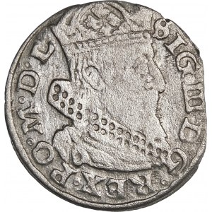 Sigismund III Vasa, 1626 penny, Vilnius - The pennyweight not in the shield