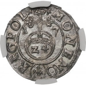 Zikmund III Vasa, polopostava 1617, Bydgoszcz - Sasko v oválu, PMDL