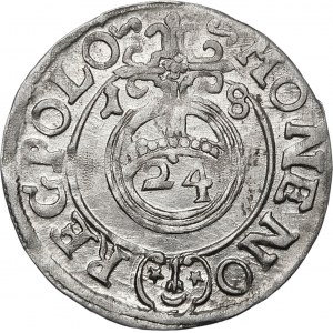 Sigismund III. Vasa, Halbspur 1618, Bromberg - sächsisch im Oval - exquisit