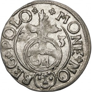 Sigismund III Vasa, Half-track 1623, Bydgoszcz - Saxon in oval shield - crosses