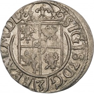 Sigismund III Vasa, Half-track 1627, Bydgoszcz - Half-horse in decorative shield