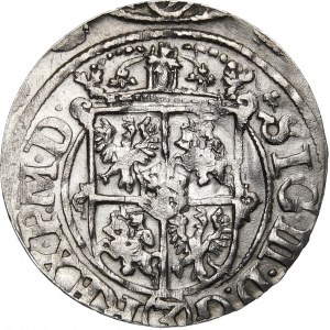 Sigismund III Vasa, Half-track 1620, Riga - liscus divides the inscription
