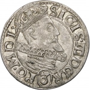 Sigismund III Vasa, 3 Kruciera 1616, Kraków - Awdaniec - schön