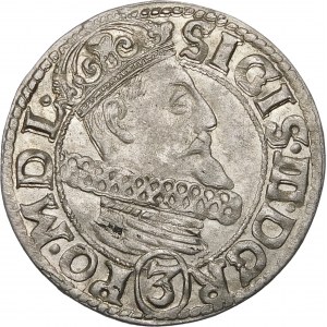 Sigismund III Vasa, 3 Crores 1616, Krakow - Awdaniec - beautiful
