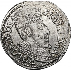 Zygmunt III Waza, Trojak 1596, Olkusz – piękny