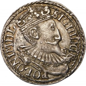 Sigismund III Vasa, Trojak 1597, Olkusz - Quadrate