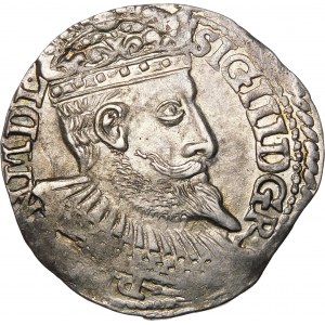 Zygmunt III Waza, Trojak 1598, Olkusz – duża popiersie – odmiana