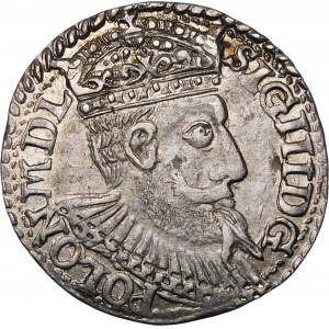 Zygmunt III Waza, Trojak 1598, Olkusz – duże popiersie