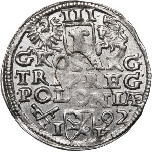Zygmunt III Waza, Trojak 1592, Poznań