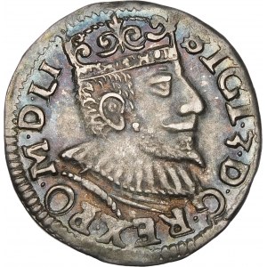 Zygmunt III Waza, Trojak 1594, Poznań – korona z lilią bez obwódki, V-I – odmiana
