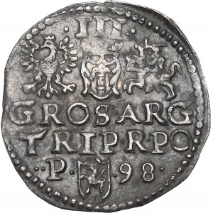 Sigismund III. Vasa, Trojak 1598, Poznań - P von links - Variante