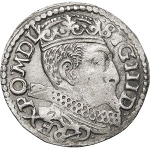 Sigismund III Waza, Trojak 1600, Poznań - P neben Eagle und O neben Pogo - selten