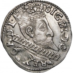 Zygmunt III Waza, Trojak 1598, Bydgoszcz – B z prawej, I-F