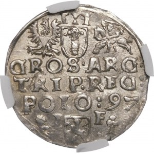 Zygmunt III Waza, Trojak 1597, Wschowa – wąskie popiersie