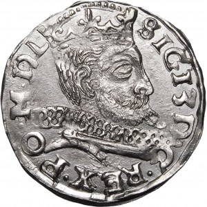 Sigismund III. Wasa, Trojak 1598, Wschowa - HR-K in Ligatur - schön