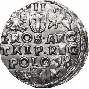 Zygmunt III Waza, Trojak 1598, Wschowa – HR-K w ligaturze – piękny