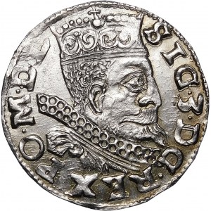Zygmunt III Waza, Trojak 1599, Wschowa – kryza rurkowata, SIG 3 – piękny