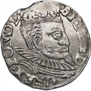 Sigismund III. Wasa, Trojak 1599, Wschowa - unbeschriebenes Porträt und Abart