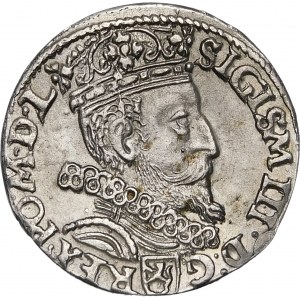 Sigismund III Vasa, Trojak 1602, Krakow - 2 in mirror image