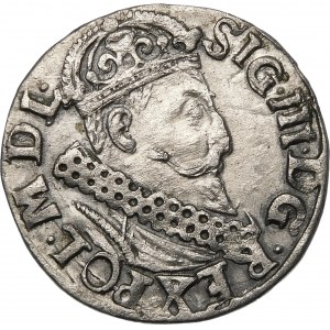Sigismund III Vasa, Trojak 1621, Krakow - punch - REG/NN - rare