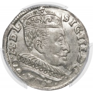 Sigismund III Vasa, Troika 1594, Vilnius - Chalecki divides the date - rosettes