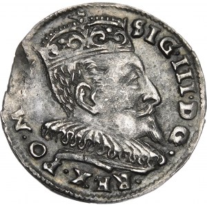 Sigismund III Vasa, Troika 1595, Vilnius - Chalecki divides the date - rosettes