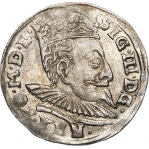 Sigismund III Vasa, Trojak 1596, Vilnius - schön und selten