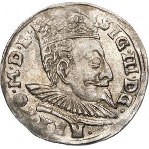 Zygmunt III Waza, Trojak 1596, Wilno – piękny i rzadki