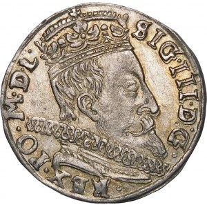 Zygmunt III Waza, Trojak 1597, Wilno – piękny