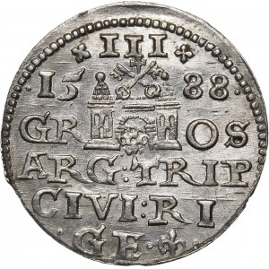 Sigismund III. Vasa, Troika 1588, Riga - große Büste