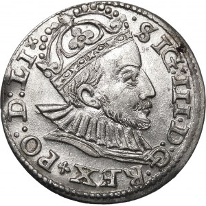 Sigismund III. Vasa, Trojak 1588, Riga - kleine Büste
