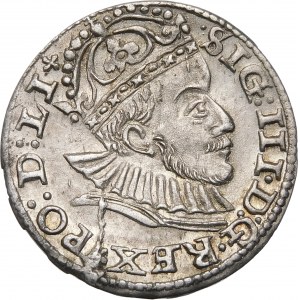 Zygmunt III Waza, Trojak 1588, Ryga – małe popiersie