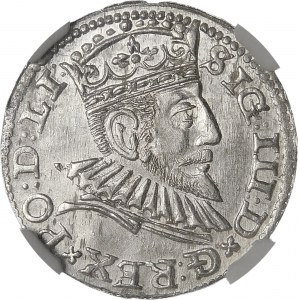 Sigismund III. Vasa, Trojak 1592, Riga - LI : - Kreuze und Punkte