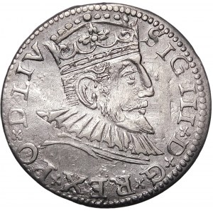 Sigismund III. Vasa, Trojak 1593, Riga - LIV - Kreuze