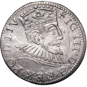 Zygmunt III Waza, Trojak 1593, Ryga – LIV – krzyżyki