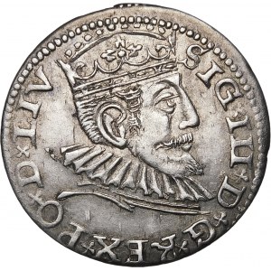 Sigismund III. Vasa, Trojak 1593, Riga - LIV - Kreuze