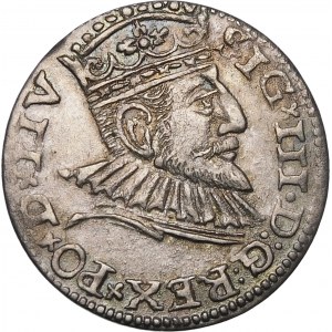 Zygmunt III Waza, Trojak 1593, Ryga – LIV – wariant