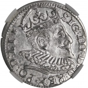 Sigismund III Vasa, Trojak 1594, Riga - LI x - beautiful and undescribed