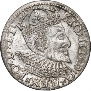 Zygmunt III Waza, Trojak 1594, Ryga – LI : – krzyżyki i kropki – piękny
