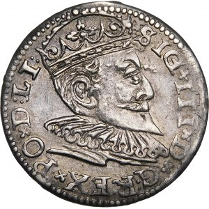 Žigmund III Vasa, Trojak 1594, Riga - LI : - kríže a bodky - variant