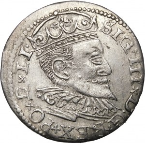 Zygmunt III Waza, Trojak 1596, Ryga – LI ∙ – krzyżyki i kropki