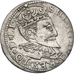 Zygmunt III Waza, Trojak 1597, Ryga – D x LI ∙ – wariant