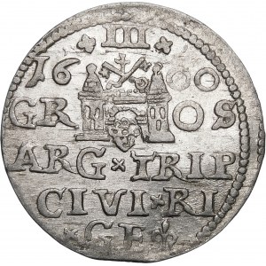 Sigismund III Vasa, Trojak 1600, Riga - D G - seltener