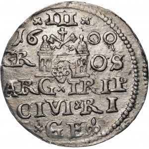 Sigismund III Vasa, Trojak 1600, Riga - D x G - seltener