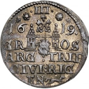 Sigismund III. Vasa, Trojak 1619, Riga - hybrid