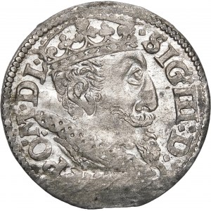 Zygmunt III Waza, Trojak 1619, Ryga – kryza szeroka