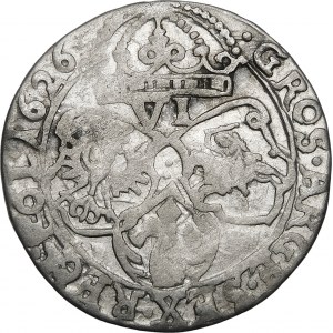 Zygmunt III Waza, Sixpence 1626, Krakau - Semirozic - Fehler M D G