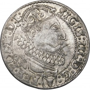 Zikmund III Vasa, šestipence 1627, Krakov - Półkozic - krásný